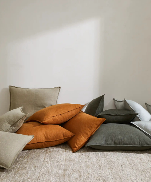 Como Linen Cushion - Caper