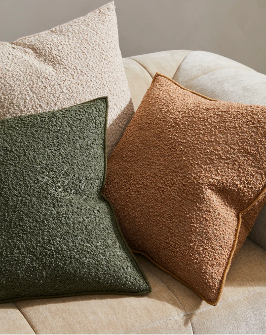 Alberto Boucle Cushion - Nougat