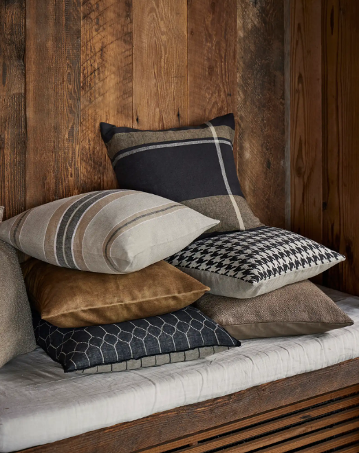 Ava Velvet Cushion - Ochre
