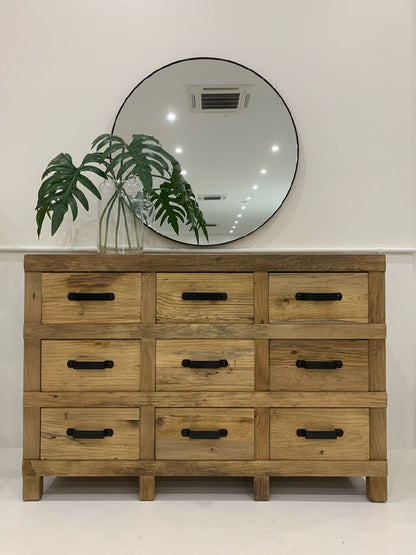 Recycled Elm Buffet - 9 Drawers