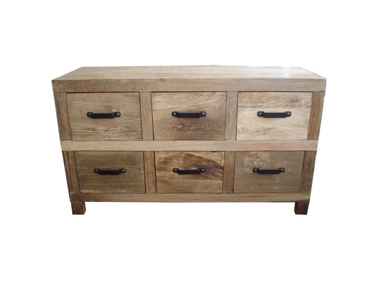 Recycled Elm Buffet - 6 Drawers