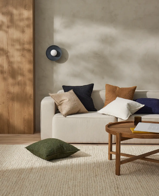 Alberto Boucle Cushion - Nougat