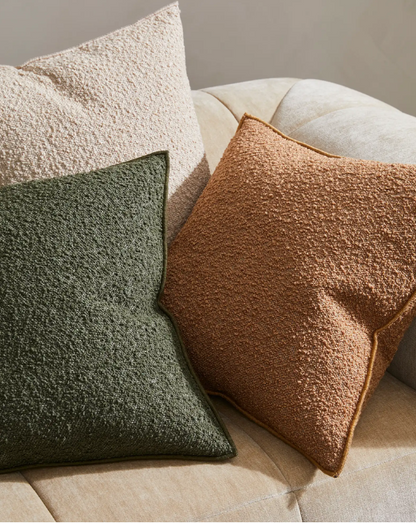 Alberto Boucle Cushion - Nougat